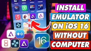 How to Install Delta GBA4iOS iNDS PSP Emulator on iOS 16 No Jailbreak [upl. by Welker]