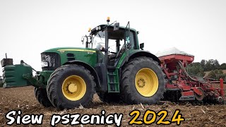 â†Siew pszenicy 2024â†John Deere amp Kverneland Kacper 78 ă‹ˇ [upl. by Kcirreg]