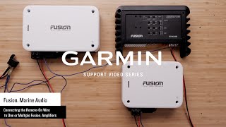 Garmin Support  Fusion® Marine Stereos  Connecting the Remote TurnOn Wire [upl. by Roxanna]