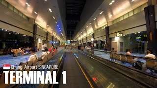 Changi Airport Terminal 1 Transit Area Virtual Tour Singapore 🇸🇬  4K [upl. by Teodor]