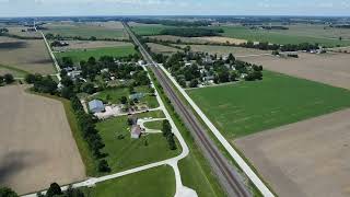 Graytown amp Elliston Ohio aerial views June 2024  PTXVI [upl. by Bradwell]