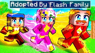 Jeffy’s Adopted By FLASH FAMILY In Minecraft [upl. by Savitt]