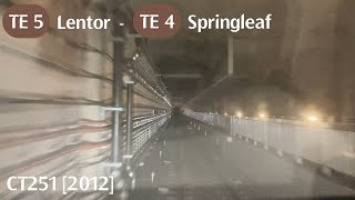 TEL JOYRIDE PART 2 Lentor TE5 to Springleaf TE4  ThomsonEast Coast Line [upl. by Erma706]