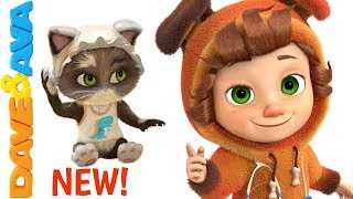 🐱 Five Little Kittens Jumping on the Bed  Nursery Rhymes and Kids Songs from Dave and Ava 🐱 [upl. by Oniger]