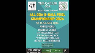 ALL GOA 8 BALL POOL CHAMPIONSHIP JULY 2024 ALREN VS NASHWIN [upl. by Shelagh482]