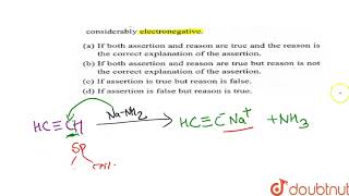 Assertion  Acetylene on reacting with sodamide gives sodium acetylide and ammonic [upl. by Harvison872]