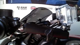 Project Diavel  Ram Mount Motorcycle Installation for my GoPro Hero 3 Black [upl. by Hahcim]