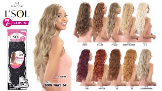 Mayde LSOL 7pcs Clip In  Body Wave 24quot [upl. by Anyaled]