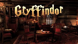 Study In Gryffindor Common Room✨HP Asmr Ambience  Magic Spells Page Turning Crackling Fire amp More [upl. by Offen]