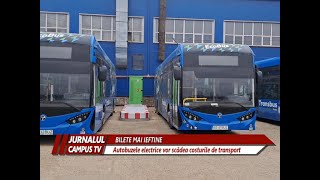 BILETE MAI IEFTINE AUTOBUZELE ELECTRICE VOR SCĂDEA COSTUL DE TRANSPORT [upl. by Ardnuhsed]