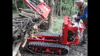 MOTOCARRIOLA CINGOLATA FORESTALE GIOR 800 KG  KAWASAKI MARUYAMA da Giordano Cairo  Video 3 [upl. by Gusba]