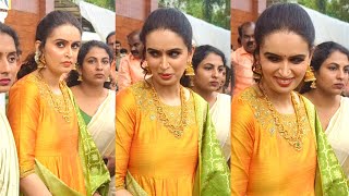 Actress Nandini  Kausalya  At Radha Nairs Daughter Karthikas Wedding  Karthika Nairs Marriage [upl. by Terrene97]