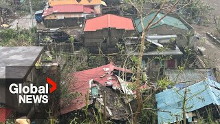 Typhoon Manyi At least 7 killed in Philippines landslide as backtoback storms wreak havoc [upl. by Senecal]