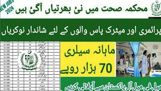 Health Department Jobs 2024 Latest Govt Jobs in Mehkma Health 2024 Professor Amir [upl. by Isobel595]