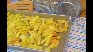 Como hacer patatas fritas al horno SUPER SALUDABLES [upl. by Farhi505]