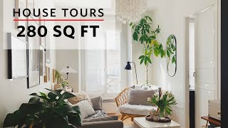 House Tours A 280 SQ FT BudgetFriendly Apartment in Paris France [upl. by Annaxor702]