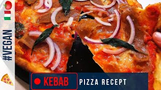 Kebab Pizza 🍕 Sveriges Favorit Hemmagjord 🌱 Vegansk Recept 😯🤤 [upl. by Janean533]