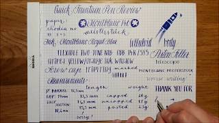 Montblanc Meisterstück 146 1950ies Quick Fountain Pen Review [upl. by Diana183]