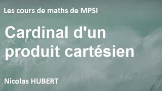 Cardinal dun produit cartésien [upl. by Amis833]