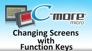 Cmore Micro HMI Changing Screens with Function Keys from AutomationDirect [upl. by Alaikim]