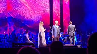 VIVO PER LEI  ANDREA BOCELLI AND JELENA TOMASEVIC BELGRADE RIVER FEST 2022 [upl. by Leuqar447]