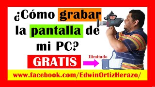 🛑🎥🔴 El mejor GRABADOR DE PANTALLA 100 GRATIS e ilimitado 2020 [upl. by Dorri]