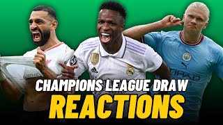 20242025 UEFA Champions League Draw Reaction  Real Fans FC [upl. by Elumas]