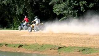 Blaster 200 vs 300ex Drag Race [upl. by Annasor]