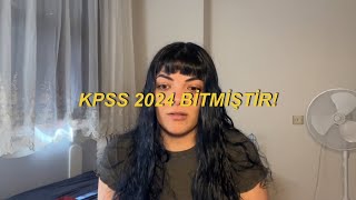 KPSS 2024 BİTMİŞTİR [upl. by Nylyoj983]