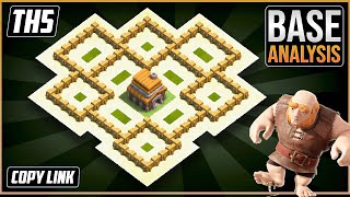 THE NEW TH5 WARTROPHY Base 2024 COC Town Hall 5 TH5 Trophy Base Design – Clash of Clans [upl. by Hacceber987]