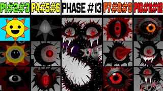 Phase 1 VS Phase 2 VS Phase 3 VS Phase 4 VS Phase 5 VS Phases 613 in Incredibox Sprunki [upl. by Assirahc]