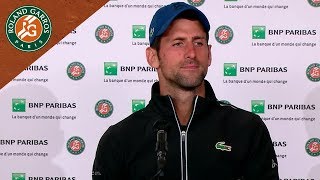 Novak Djokovic  Press Conference after Round 3 I RolandGarros 2018 [upl. by Llekcm696]