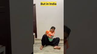 Third trimester of pregnancy in other countries🏋️‍♀️ vs India😩 funny shorts [upl. by Patin770]