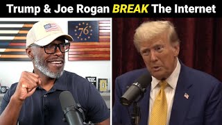 Trump Appears On The Joe Rogan Podcast And BREAKS The Internet [upl. by Ainoval]