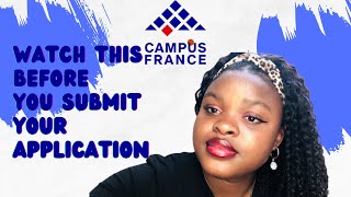 AVOID REJECTION ❌CAMPUS FRANCE APPLICATION UPDATE studyinfrance etudesenfrance campusfrance [upl. by Ssirk]