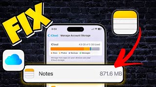 Fix iPhone Notes App Taking HUGE iCloud Storage [upl. by Wellington648]