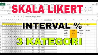 CARA MEMBUAT INTERVAL   SKALA LIKERT [upl. by Nichola490]