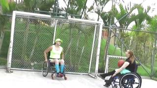 2 playful paraplegics Luna and Primavara wheelchair paraplegics [upl. by Ciprian]