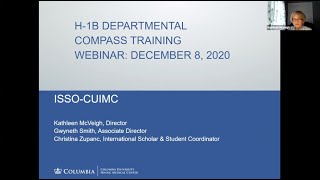 H1B Departmental Compass Training Webinar [upl. by Buiron]