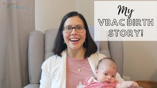 MY VBAC BIRTH STORY  Unmedicated positive birth story  VBAC natural birth [upl. by Trudi]