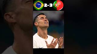 Brazil🇧🇷 VS Portugal 🇵🇹 FOOTBALL ABIRfootball ronaldo [upl. by Atronna]