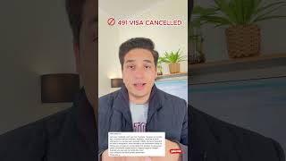 491 VISA CANCELLED australianimmigration [upl. by Yevol]