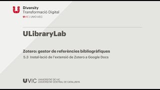 Zotero Instal·lació de lextensió de Zotero a Google Docs [upl. by Shiau215]