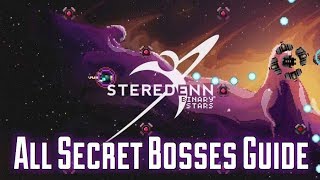 Steredenn Binary Stars ALL SECRET BOSSES GUIDE Nintendo Switch [upl. by Berlin]