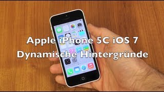 iPhone 5 5C 5S iOS 7 Anleitung Dynamische Hintergründe Deutsch [upl. by Lemmie711]