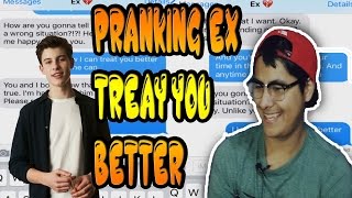 SONG LYRIC TEXT PRANK ON MY EXGIRLFRIEND Treat You Better  Shawn Mendes REACTION [upl. by Lobell74]