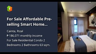 For Sale Affordable Preselling Smart Home Condo in Cainta By RLC [upl. by Wernher]