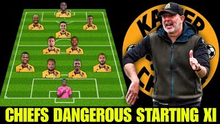 Kaizer Chiefs Strong Starting Xl Under Nabi And New Signings MAYELE PERCY TAU MIGUEL SIRONO [upl. by Rew405]