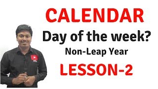 CalendarReasoningDay of the WeekNonLeap Year Lesson2 [upl. by Arda656]