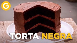 ESPONJOSA TORTA NEGRA de CHOCOLATE 🎂 de Osvaldo Gross  El Gourmet [upl. by Notsahc]